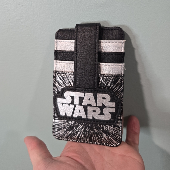 Disney Star Wars Loungefly Galaxy Snap Cardholder Wallet Cosplay Unisex - Picture 1 of 3